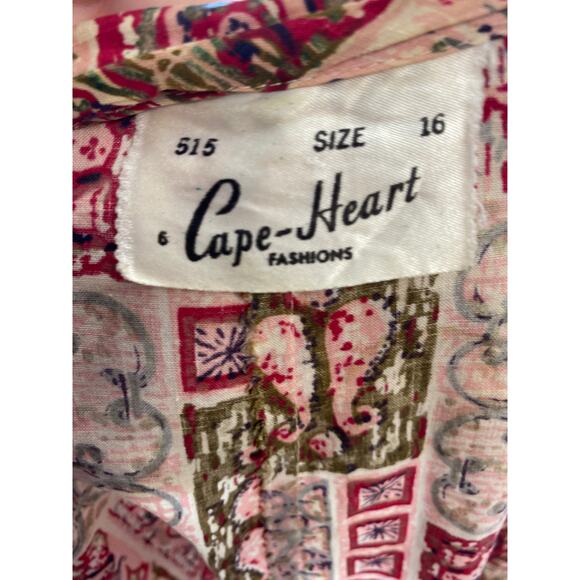 vintage 1950s atomic print smock, 50s housecoat robe loungewear, rockabilly 38 - Picture 5 of 10